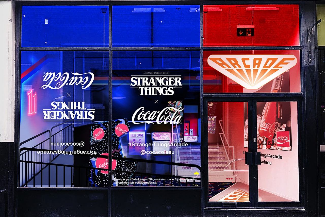 Stranger Things 3 Coca-Cola London Pop-Up Arcade Experience Upside Down World Shoreditch East London Limited Edition Coke Can Hawkins 1985