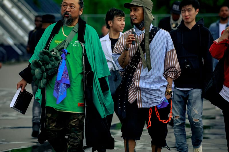 Paris Fashion Week SS20 Streetstyle streety style streetsnaps Takashi Murakami spring summer 2020 Cherry Fukuoka Creative Director Takeshi “Cherry” Ishida off white virgil abloh