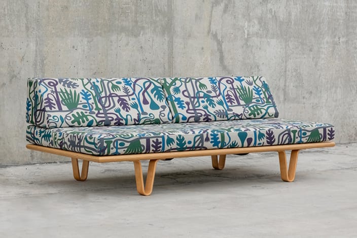 Geoff McFetridge Applies His 'Infinite Tree' Painting to a Modernica Daybed