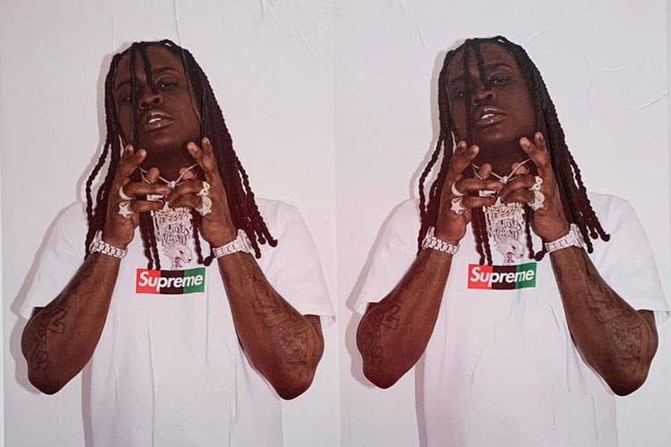 New Supreme Box Logo Worn by Chief Keef at Virgil Abloh Exhibit