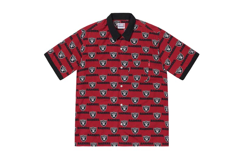 Supreme Raiders NFL Spring Collection caps hats shirts hoodies football NFL sports New York Oakland California