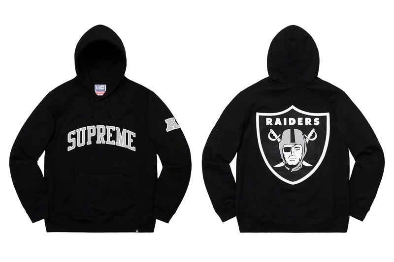 Supreme Raiders NFL Spring Collection  caps hats shirts hoodies football NFL sports New York Oakland California 