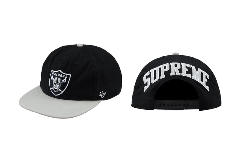 Supreme Raiders NFL Spring Collection  caps hats shirts hoodies football NFL sports New York Oakland California 