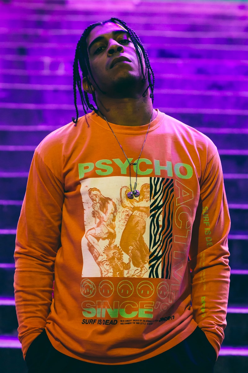 Surf Is Dead Wave 8 Collection Paris Streetwear Wave 7 vivid bold t-shirt graphics hoodie long-sleeve pants sweats