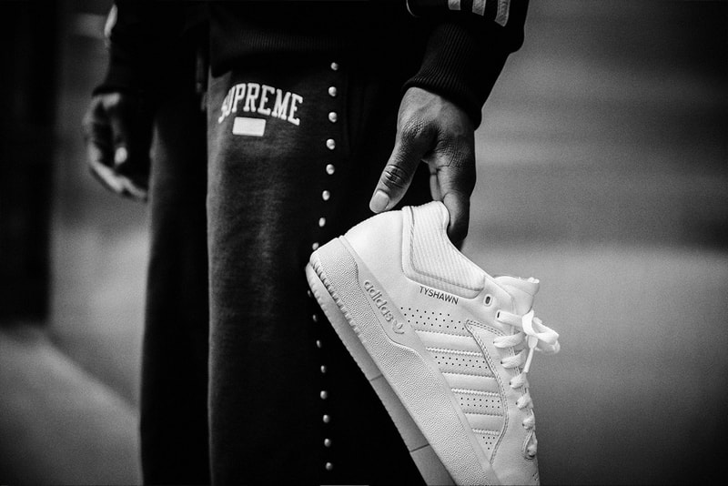 Tyshawn Jones First Pro model Signature Shoe triple white supreme sneaker skate skateboarding 