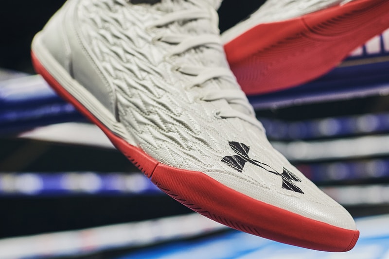 Under Armour Anthony Joshua New material Auxetic Boxing Boot Project Chameleon andy ruiz jr new york june 1 2019 madison square garden msg fight