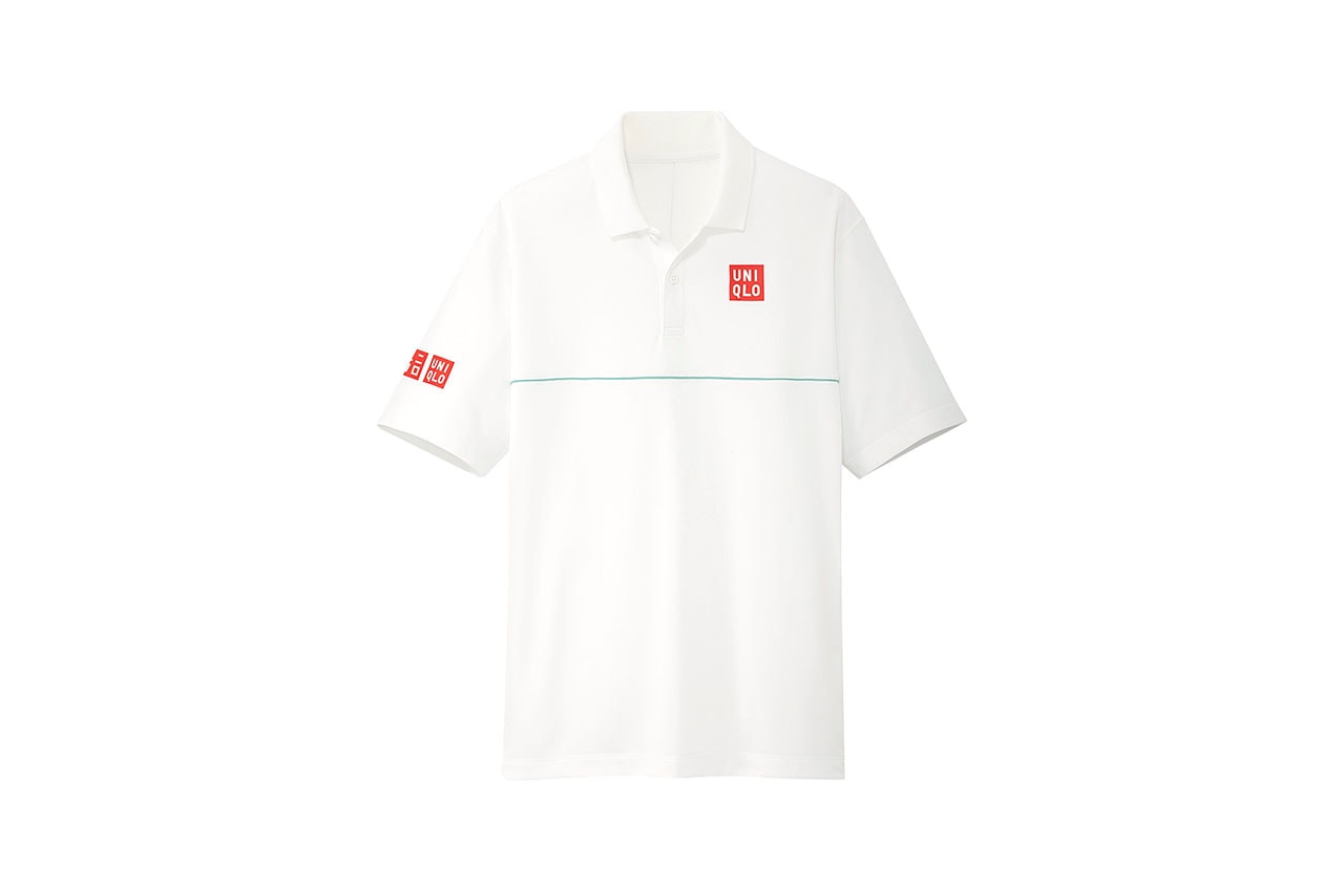 Uniqlo x Roger Federer Men DRY-EX Short Sleeve Polo Shirt (Green/White)