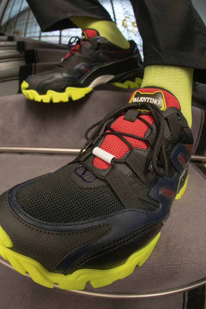 Valentino Garavani Climbers Sneaker Launch Editorial lookbook on feet colorways June 13 2019