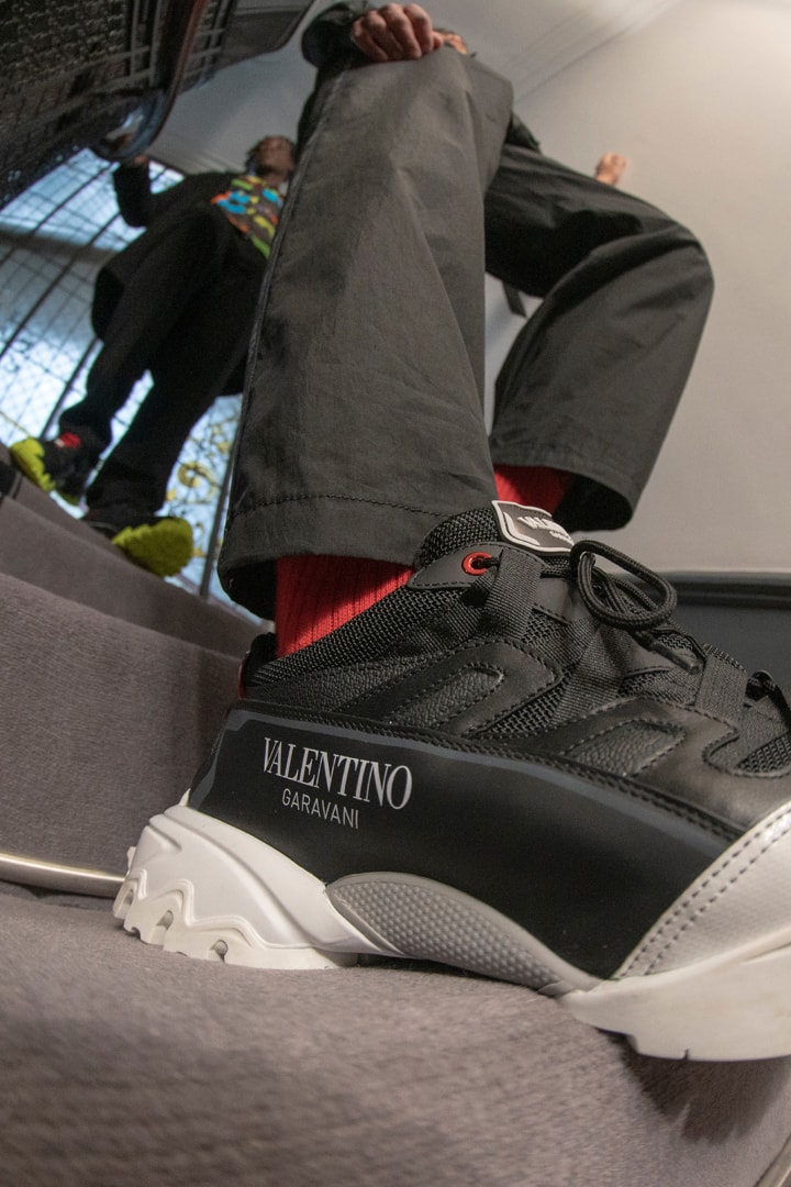 Valentino Garavani Climbers Sneaker Launch Editorial lookbook on feet colorways June 13 2019