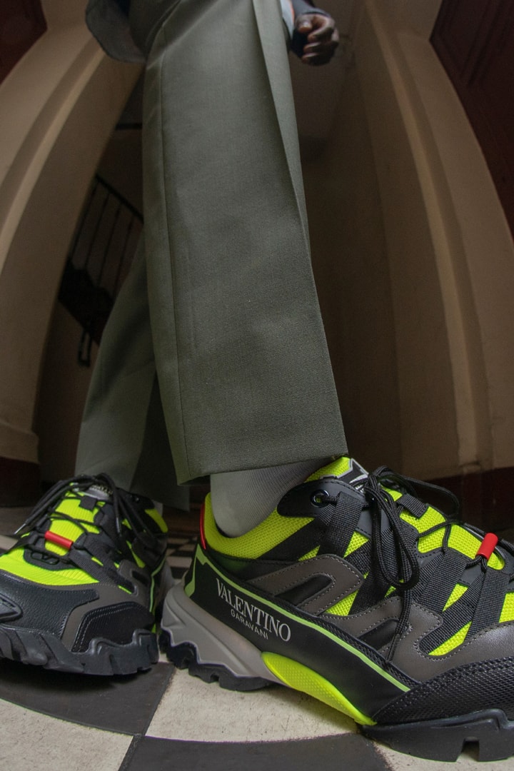 Valentino Garavani Climbers Sneaker Launch Editorial lookbook on feet colorways June 13 2019