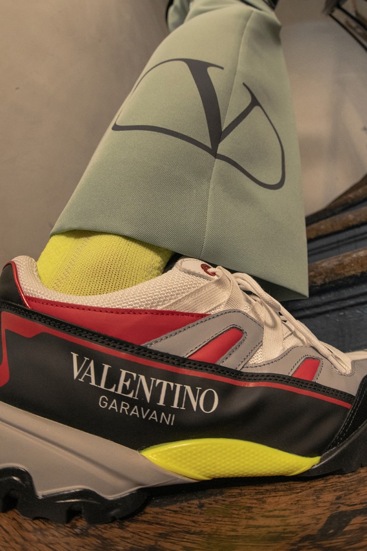 Valentino Garavani Climbers Sneaker Launch Editorial lookbook on feet colorways June 13 2019
