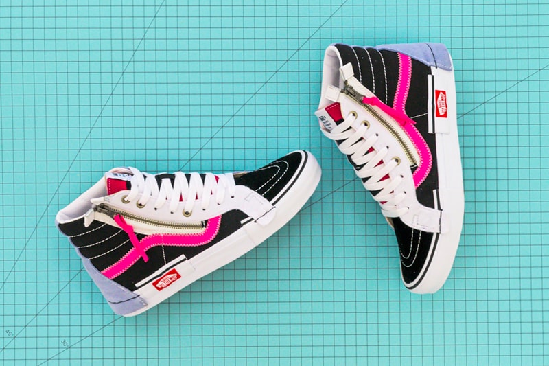 Vans Sk8-Hi Reissue Cap Black Azalea Pink release Info VN0A3WM1XKS