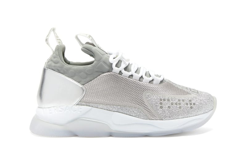 Versace Gives Its Cross Chainer a Glittery Grey Makeover