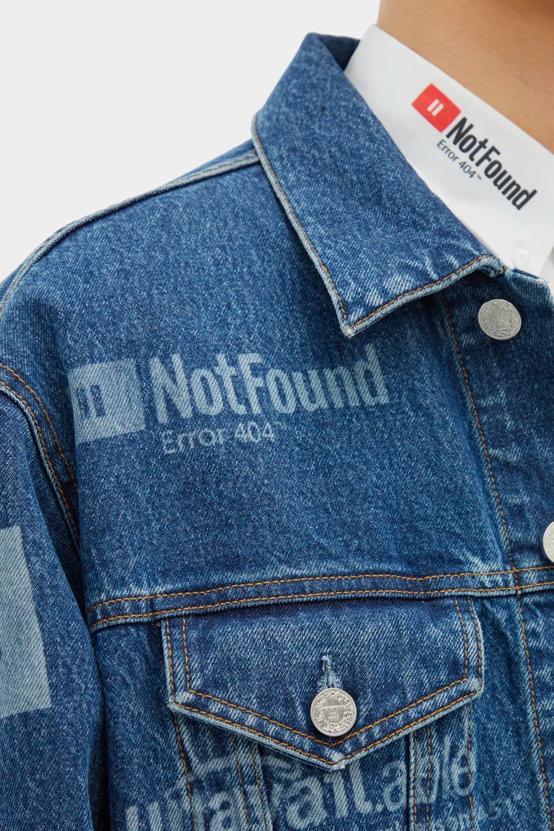 Vetements Error-Print Denim Jacket Jeans Release Blue 2019 Spring Summer 