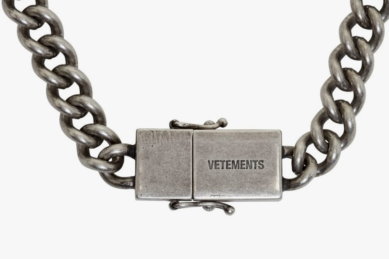 Vetements Silver USB-C Necklace Release Info SSENSE Demna Gvasalia tongue in cheek fashion accessories jewelry made in italy 
