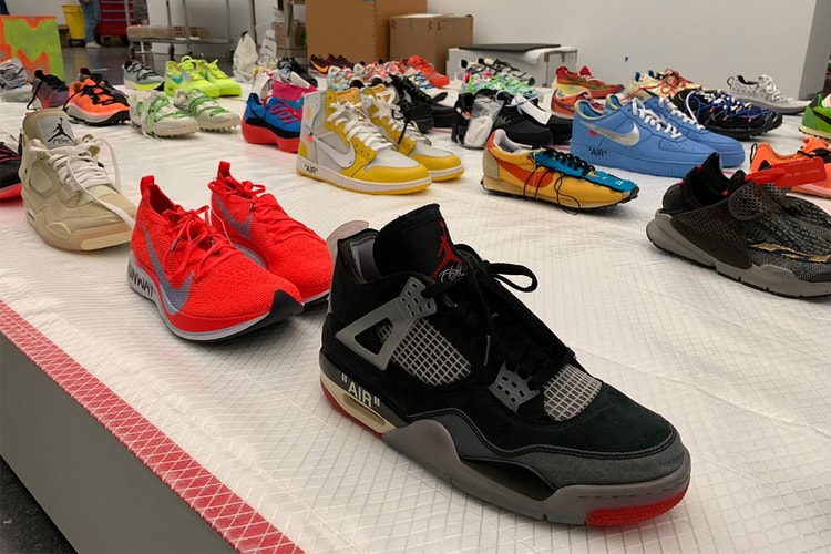 Abloh Teases Unreleased Off-White™ x Nike Samples From MCA Chicago Exhibition