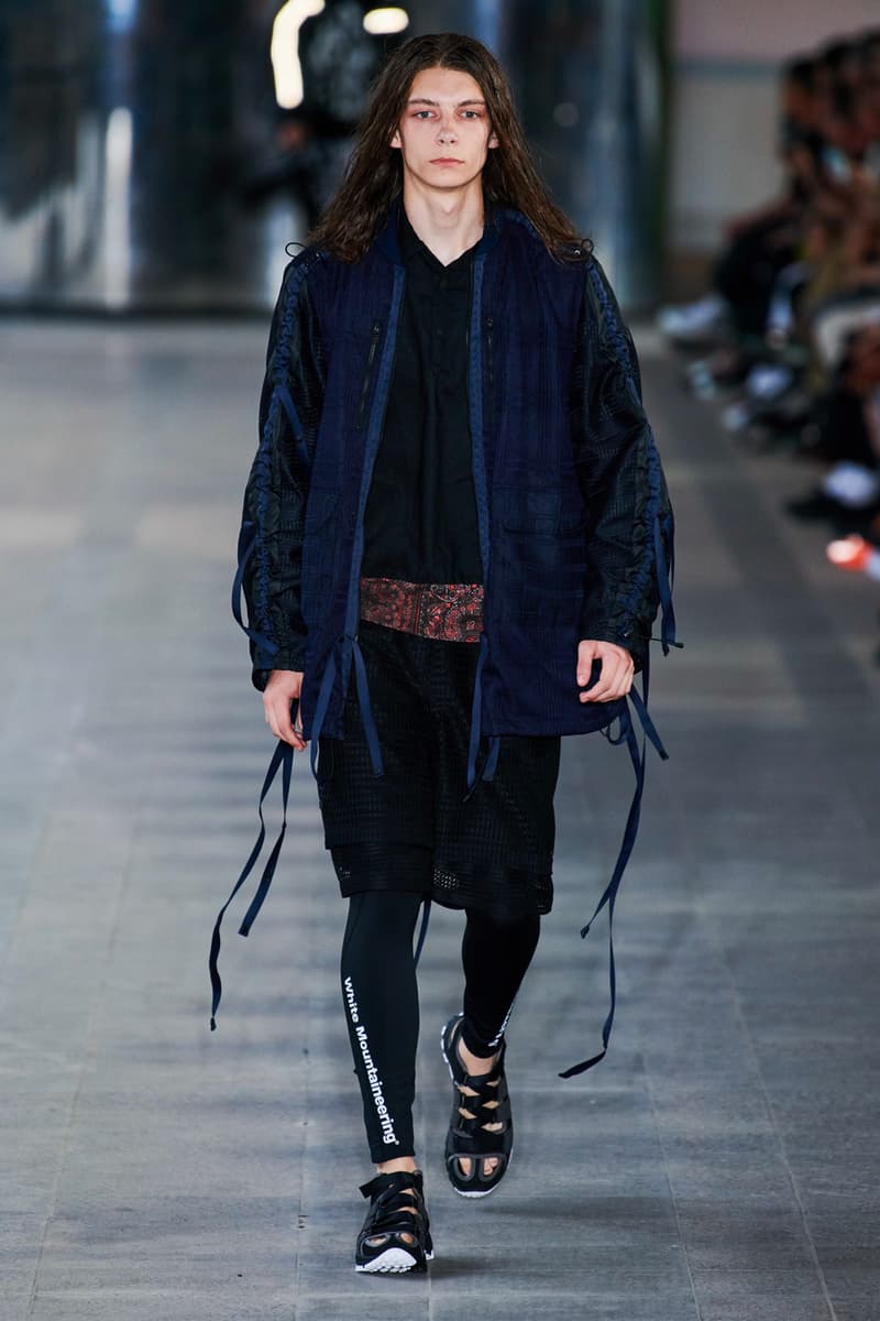 White Mountaineering Spring/Summer 2020 Runway PFW Show paris fashion week mens technical apparel militarism functional japan outdoor gear tropical paisley prints