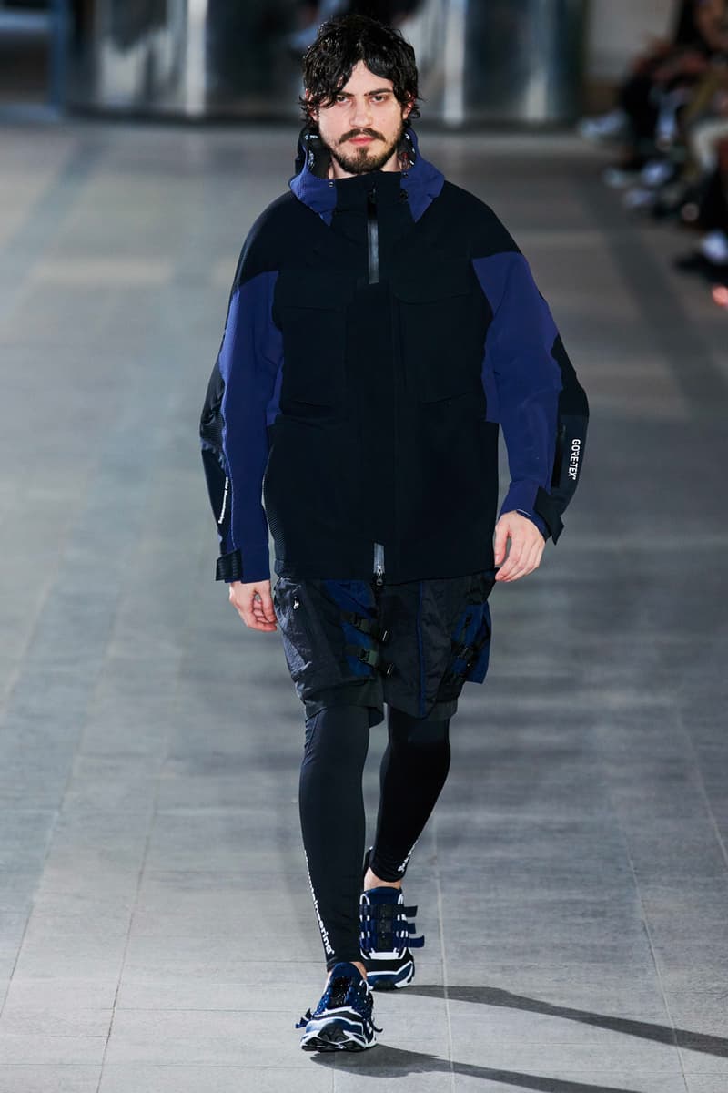 White Mountaineering Spring/Summer 2020 Runway PFW Show paris fashion week mens technical apparel militarism functional japan outdoor gear tropical paisley prints 