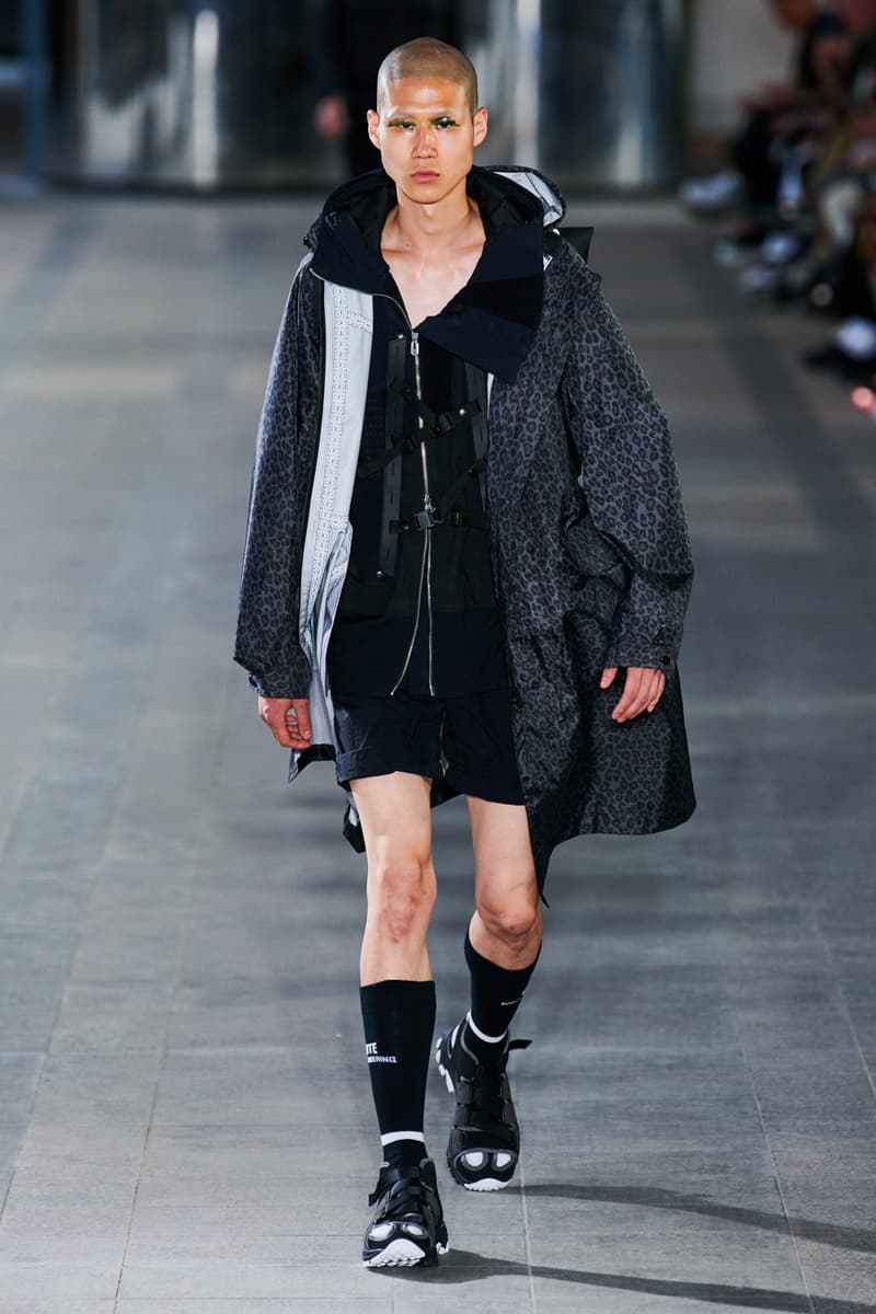 White Mountaineering Spring/Summer 2020 Runway PFW Show paris fashion week mens technical apparel militarism functional japan outdoor gear tropical paisley prints 