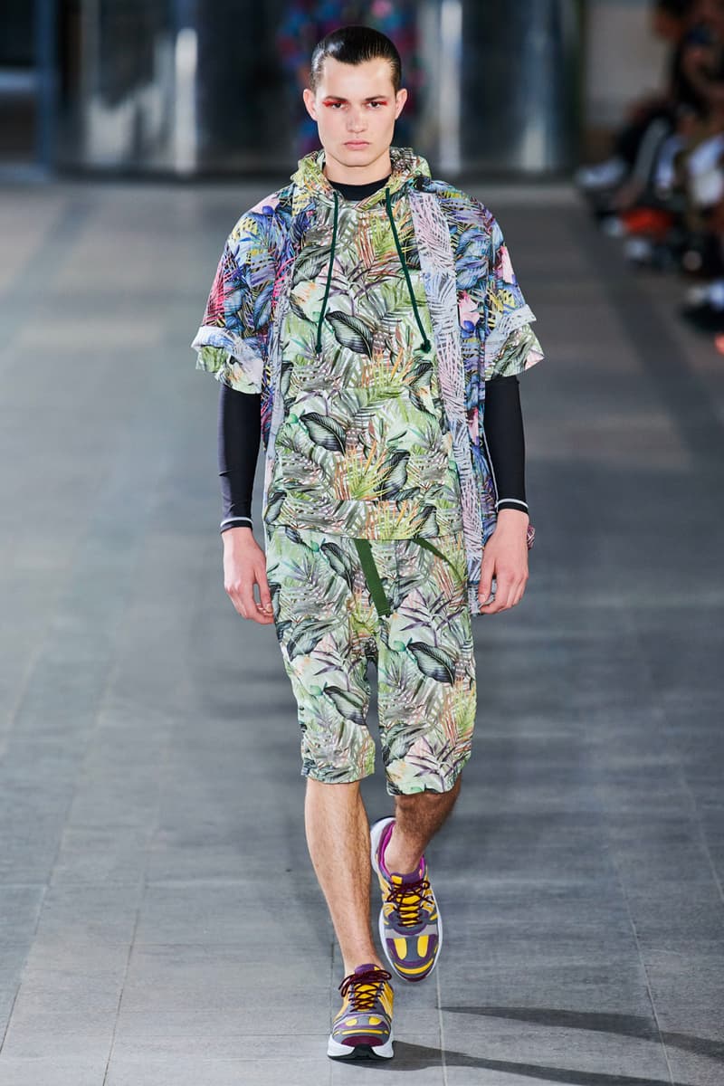 White Mountaineering Spring/Summer 2020 Runway PFW Show paris fashion week mens technical apparel militarism functional japan outdoor gear tropical paisley prints