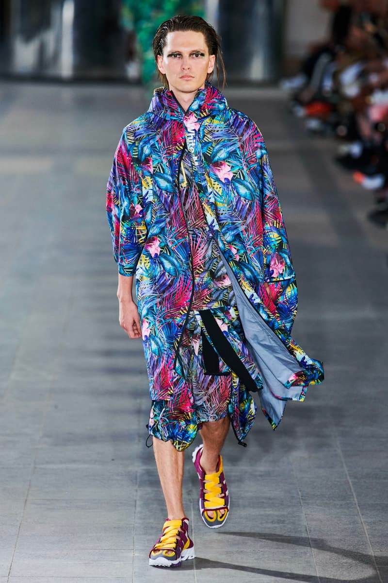 White Mountaineering Spring/Summer 2020 Runway PFW Show paris fashion week mens technical apparel militarism functional japan outdoor gear tropical paisley prints