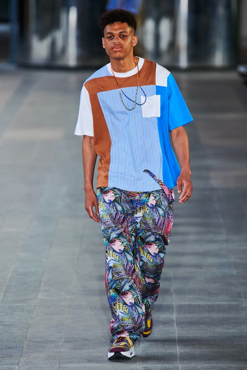 White Mountaineering Spring/Summer 2020 Runway PFW Show paris fashion week mens technical apparel militarism functional japan outdoor gear tropical paisley prints 