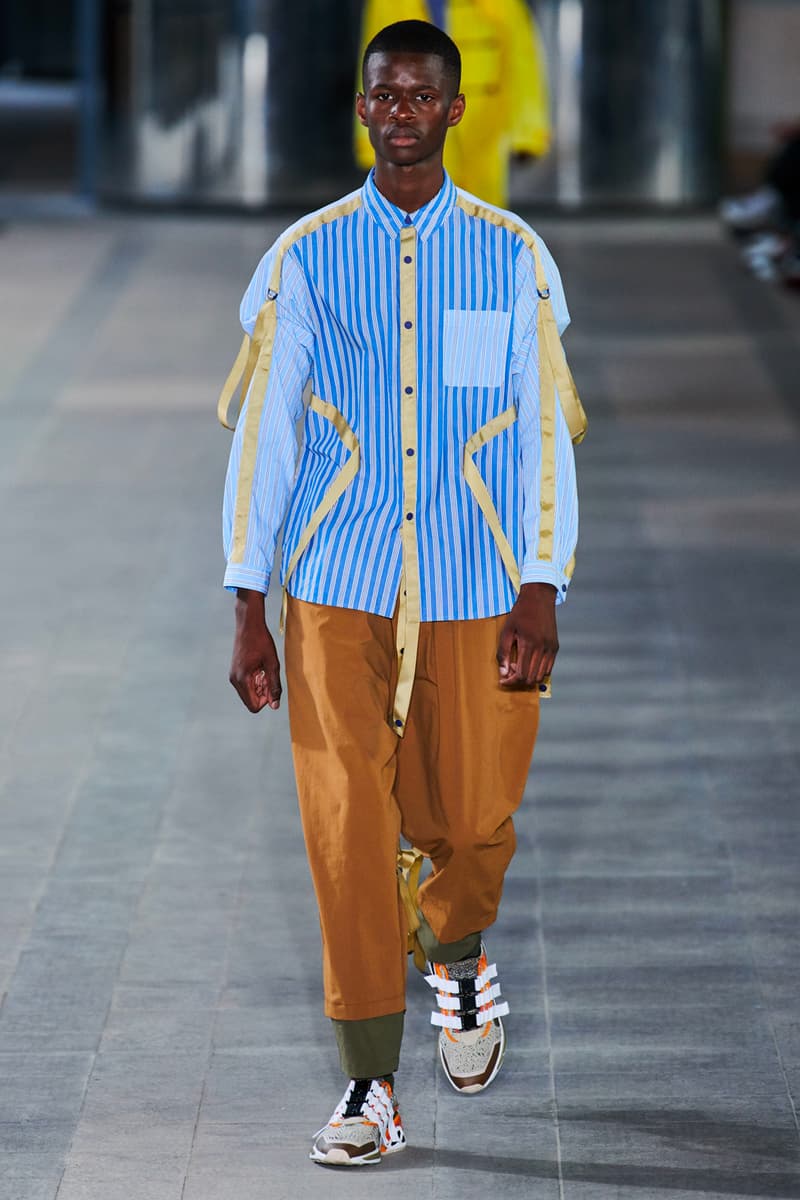 White Mountaineering Spring/Summer 2020 Runway PFW Show paris fashion week mens technical apparel militarism functional japan outdoor gear tropical paisley prints 