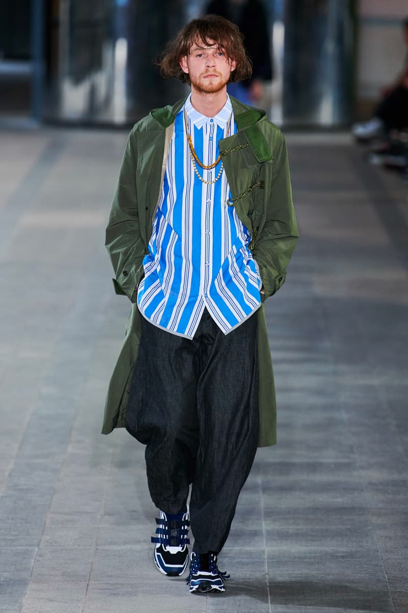 White Mountaineering Spring/Summer 2020 Runway PFW Show paris fashion week mens technical apparel militarism functional japan outdoor gear tropical paisley prints 