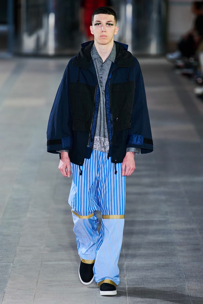 White Mountaineering Spring/Summer 2020 Runway PFW Show paris fashion week mens technical apparel militarism functional japan outdoor gear tropical paisley prints