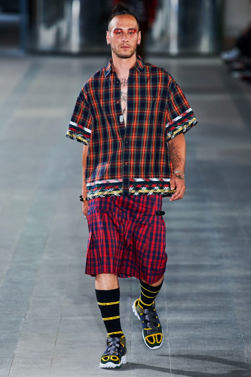 White Mountaineering Spring/Summer 2020 Runway PFW Show paris fashion week mens technical apparel militarism functional japan outdoor gear tropical paisley prints 