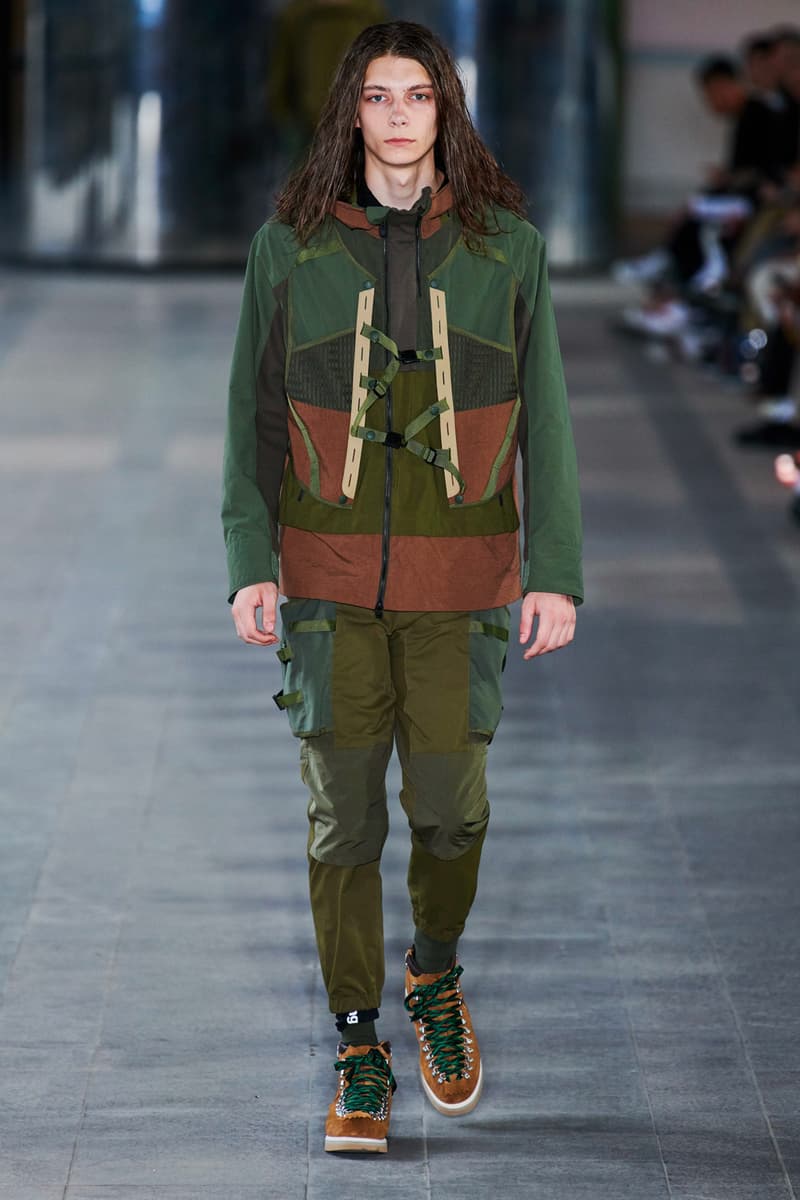 White Mountaineering Spring/Summer 2020 Runway PFW Show paris fashion week mens technical apparel militarism functional japan outdoor gear tropical paisley prints