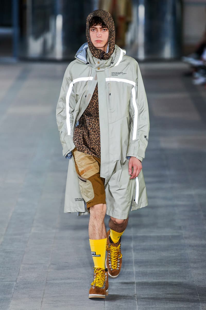 White Mountaineering Spring/Summer 2020 Runway PFW Show paris fashion week mens technical apparel militarism functional japan outdoor gear tropical paisley prints 