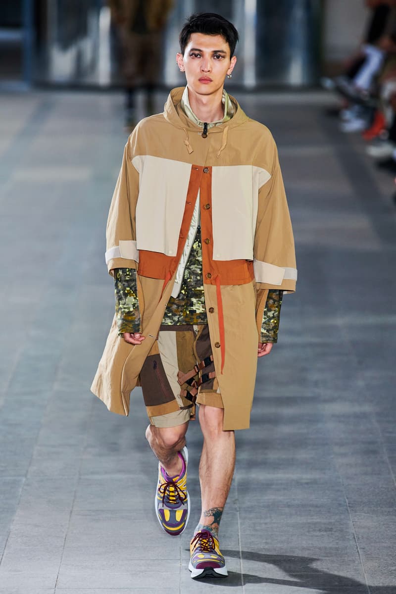 White Mountaineering Spring/Summer 2020 Runway PFW Show paris fashion week mens technical apparel militarism functional japan outdoor gear tropical paisley prints