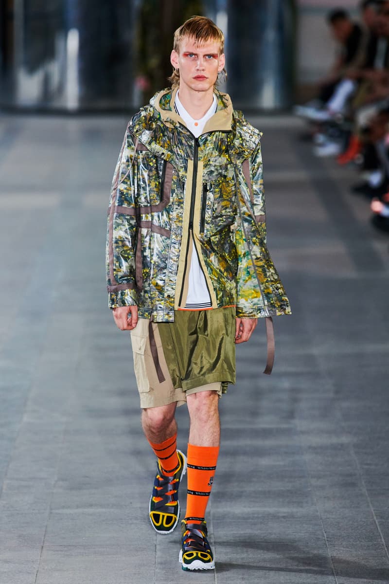 White Mountaineering Spring/Summer 2020 Runway PFW Show paris fashion week mens technical apparel militarism functional japan outdoor gear tropical paisley prints 