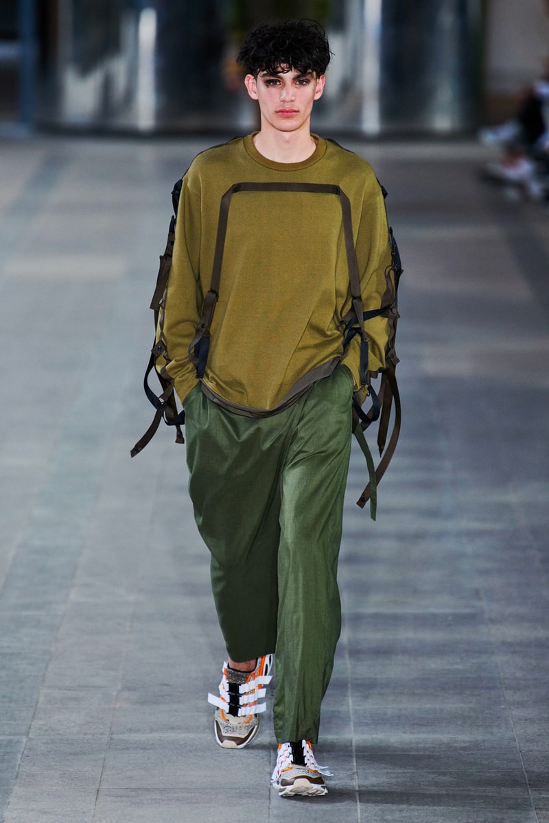 White Mountaineering Spring/Summer 2020 Runway PFW Show paris fashion week mens technical apparel militarism functional japan outdoor gear tropical paisley prints 