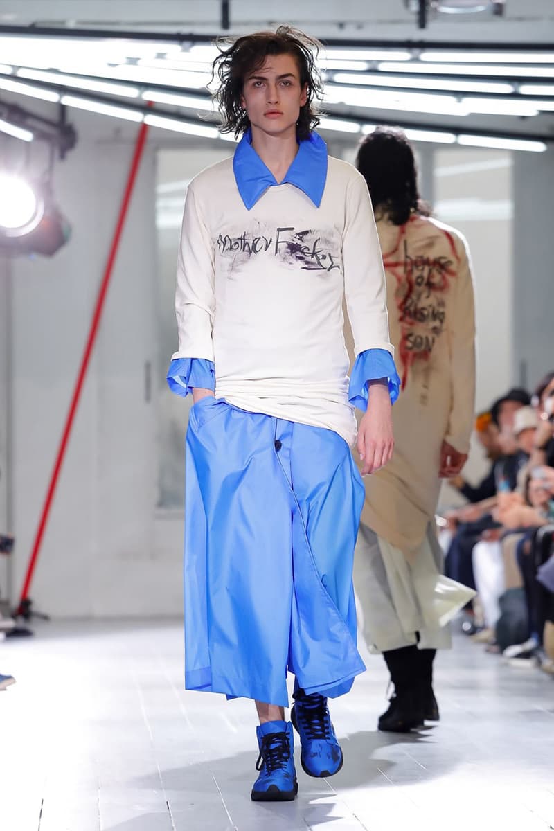 Yohji Yamamoto Spring/Summer 2020 Men's Runway show presentation paris fashion week collection pfw ss20