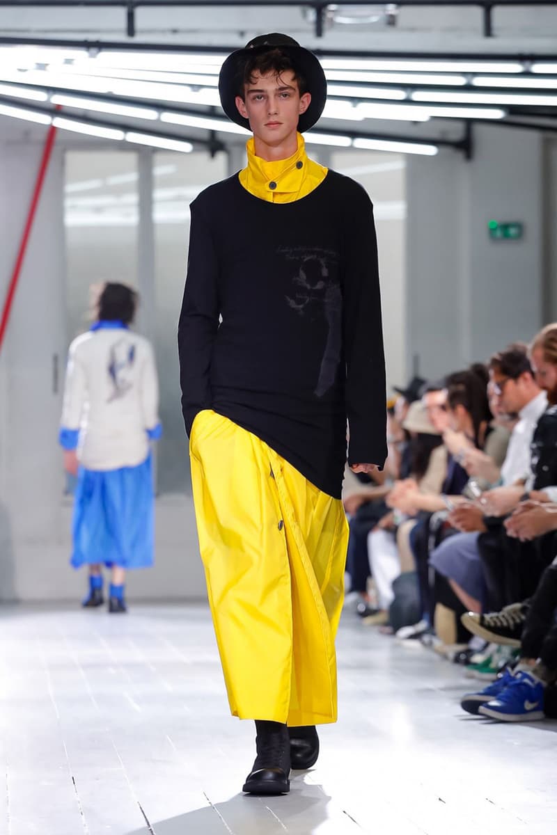 Yohji Yamamoto Spring/Summer 2020 Men's Runway show presentation paris fashion week collection pfw ss20