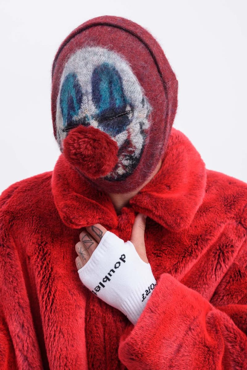 017 Editorial Features Doublet Fall Winter 2019 Collection Vancouver Retailer 5 layered socks hand painted fur jacket toy capsule compressed t shirt graphic random masks surprise clown
