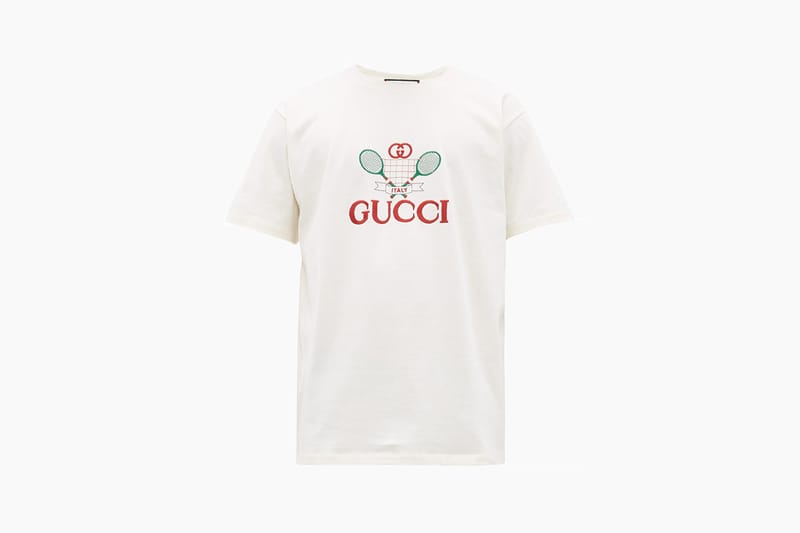 Gucci Embroidered Tennis Logo Tee 