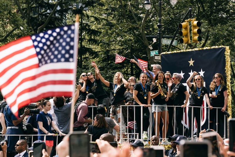 Chants of "Equal Pay" Echoed Through NYC as the USWNT Celebrated Their World Cup Win