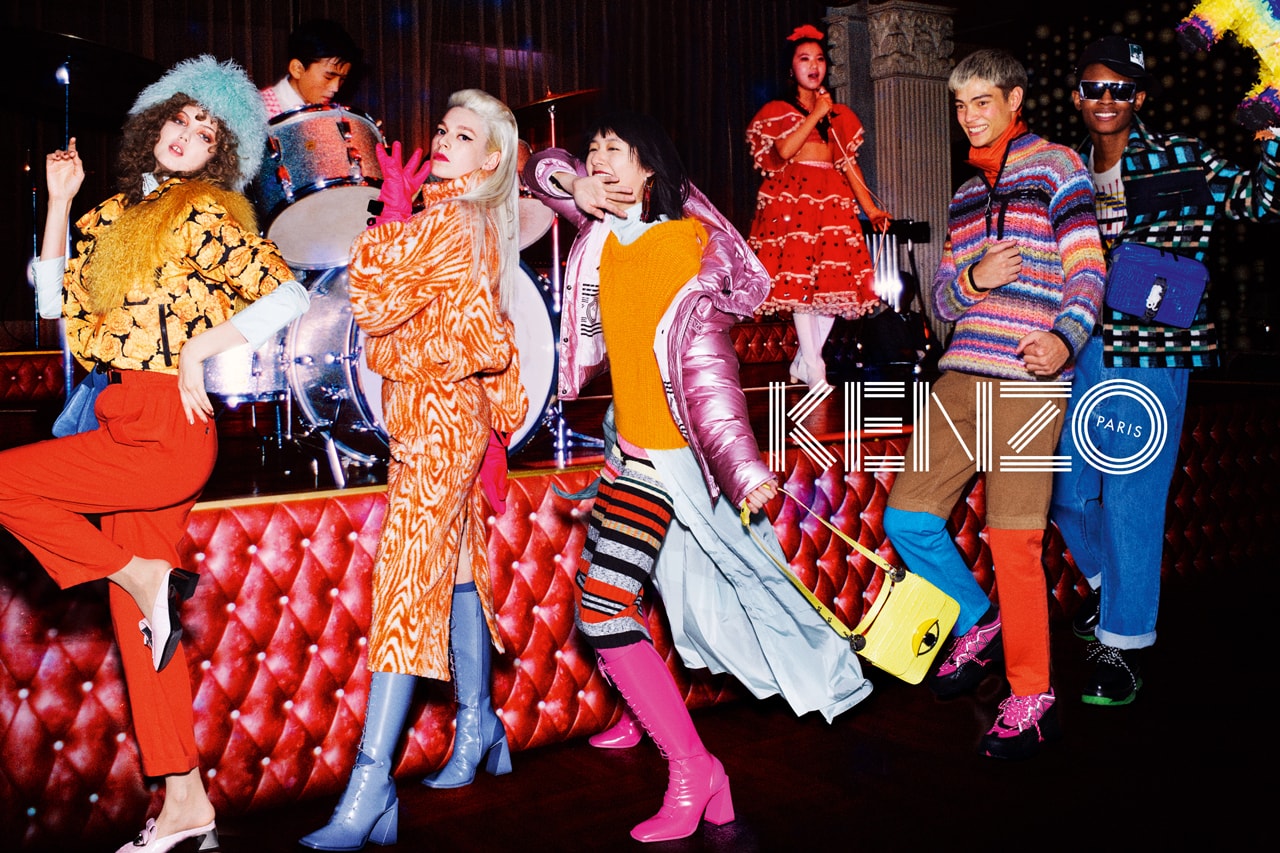 kenzo fall winter 2019 campaign images shot by david lachapelle hunter schafer lindsay wixson kiko arai geron nord jabali sandiford