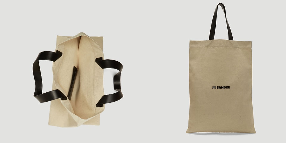 Jil Sander Beige Flat Canvas Tote Bag Release Hypebeast