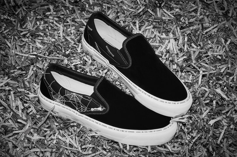 goodhood vans era og lx slip on sk8 mid love in the time of chaos black white punk spider web lightning bold buy cop purchase register now release details information first look