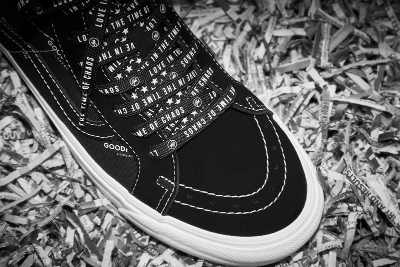 goodhood vans era og lx slip on sk8 mid love in the time of chaos black white punk spider web lightning bold buy cop purchase register now release details information first look
