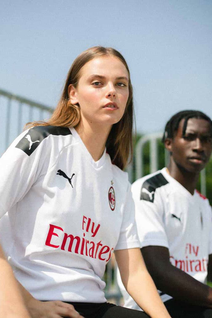 AC Milan Unveils Clean Away Kits for 2019/20 football soccer lookbooks Serie A