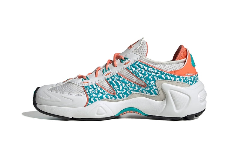 adidas FYW S-97 Crystal White Blue Hi-Res Yellow Aqua Semi Coral Equipment Salvation EE5306 EE5307 august 8 2019 