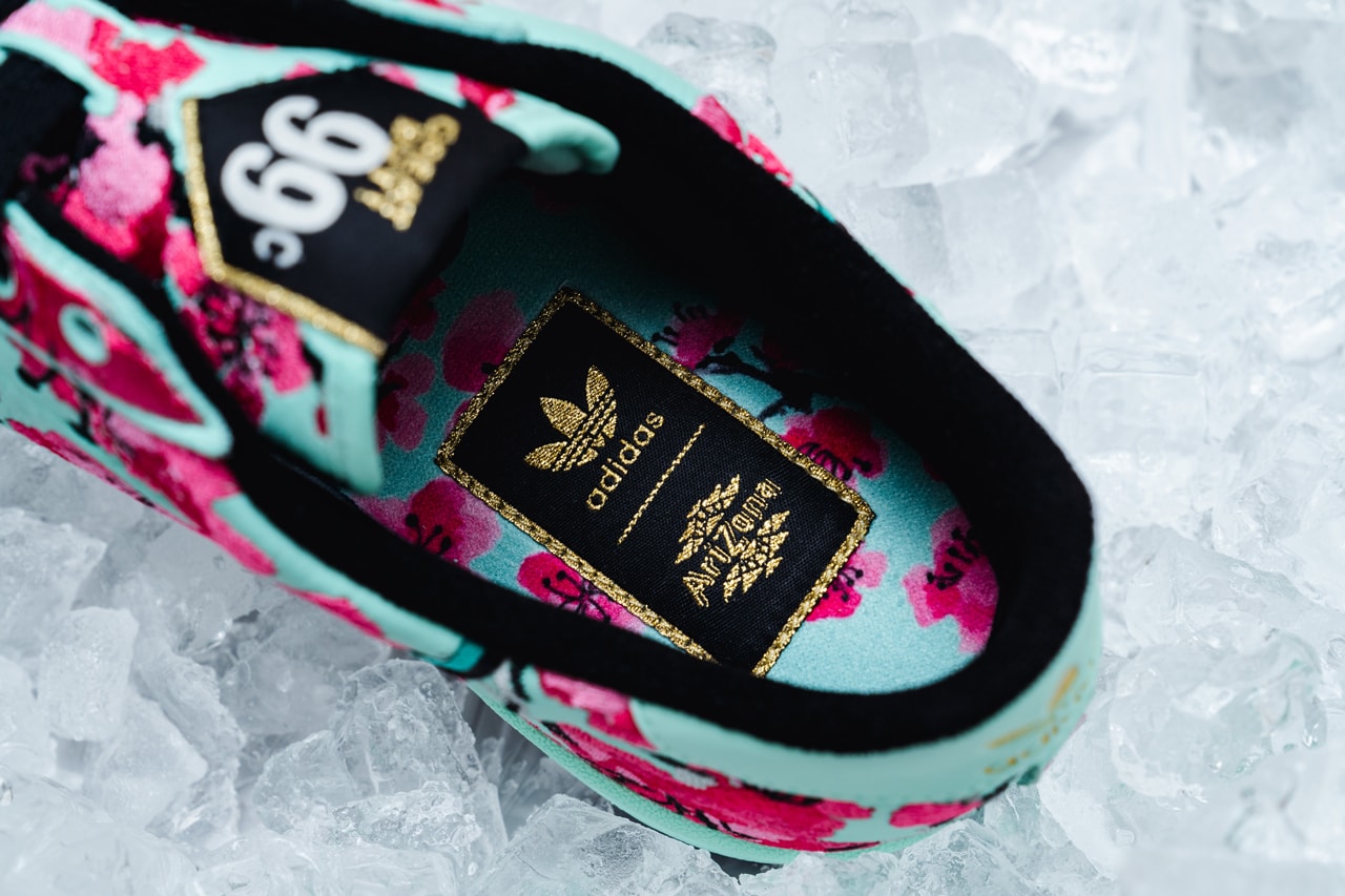 adidas x Arizona Ice Tea Sneaker Pack Closer Look collection capsule shoes Originals Continental 80 yung 1 release information pop up shop store new york city nyc 