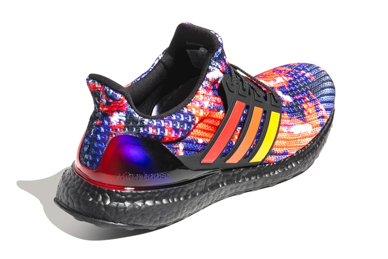 adidas Originals UltraBOOST Scarlet Active Orange Core Black Torsion stabilizing flexible outsole gradients three stripes heel arched primeknit upper FV7279 rainy season rain china chinese exclusve
