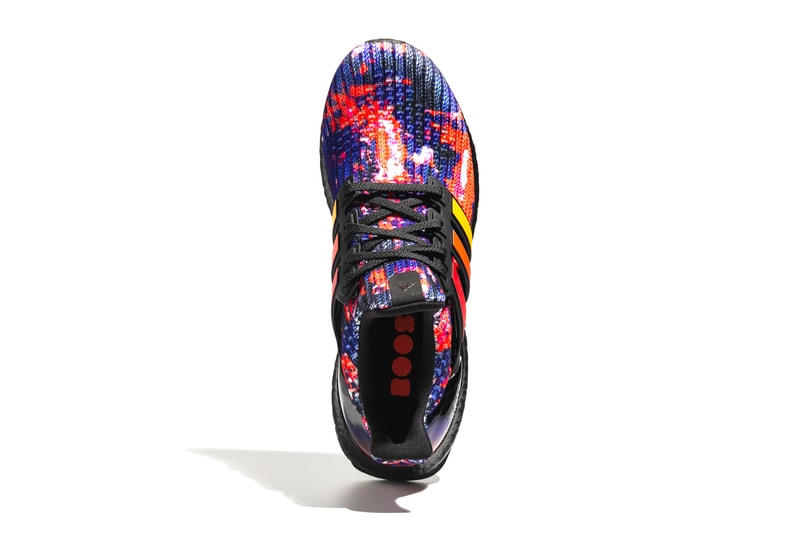 adidas Originals UltraBOOST Scarlet Active Orange Core Black Torsion stabilizing flexible outsole gradients three stripes heel arched primeknit upper FV7279 rainy season rain china chinese exclusve