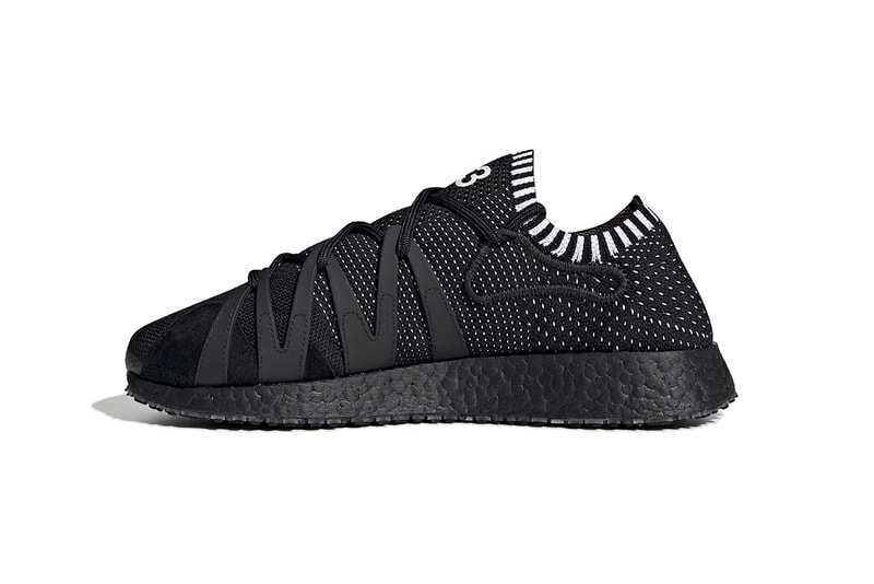 adidas Y-3 Raito Racer Triple Black White Detailing BOOST Sole Unit Quickstrike Outsole TPU Primeknit Upper Yohji Yamamoto Sneaker Release Information Cop Online Brand With The Three Stripes